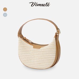 VIMUTI Madeline Crescent Bag for Women - 261B Apricot